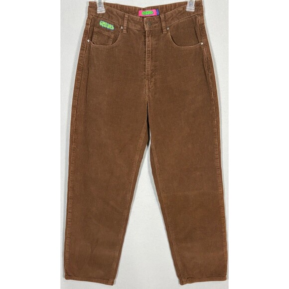 Empyre Pants - Empyre Corduroy Pants Womens 8 Brown Tori 90s Skater Retro Y2K Baggy (32Wx29L)